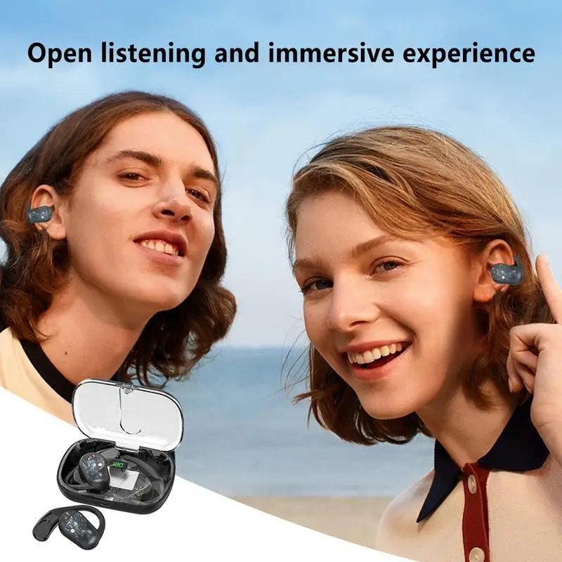 Bone Conduction Earphones Ear Headphones With Earhooks Ear Buds Built-In Mic Sports Earbuds For Boys Girls Kids Children