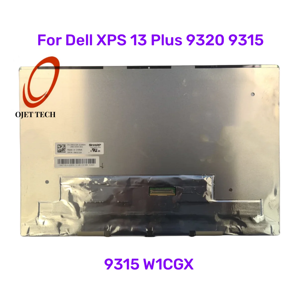 Imagem -05 - Conjunto de Substituição da Tela do Painel Lcd sem Toque Fhd Uhd Dell Xps 13 Plus 9320 9315 Lq134n1jy01 Lq134r1jy01 134 em