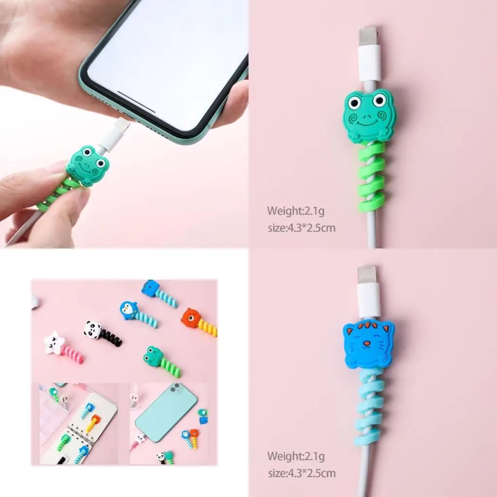 R53C 2PCS Phone Protectory Cable Cable Formortors Starger Protector Cord Saver USB