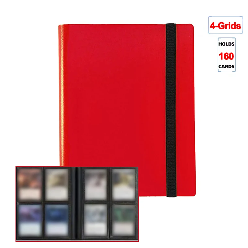 NONE Sammelstück-Kartenbinder-Album, 160/360/480, Kartenhalter, 4/9/12 Fächer, Kartenbinder-Album, Kartenbinder-Notizbuch mit großer Kapazität 10