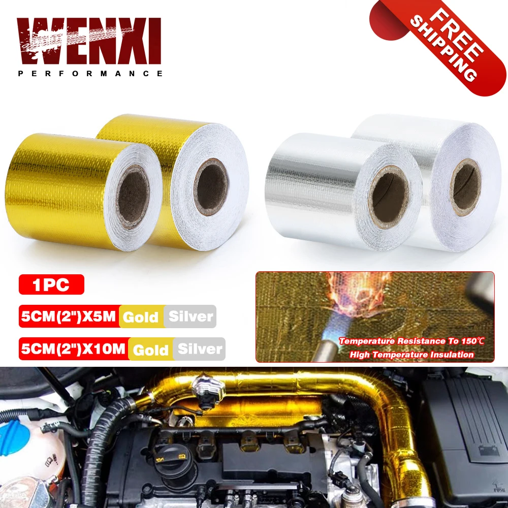 Fire-retardant Fiberglass Belt Automobile Motorcycle Refit Thermal Insulation Band Exhaust Heat Wrap Roll Heat Shield Tap