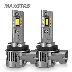 2Pcs 28000LM H8 H11 LED 7535 CSP Chip Car Headlight Bulbs HB4 9006 H9 9005 HB3 LED Fog Lamp Super Bright 6500K White 2025