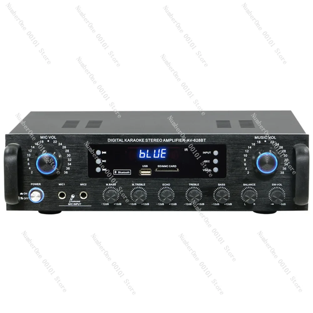 Av-628bt for home high-power professional optical coaxial subwoofer bluetooth amplifier