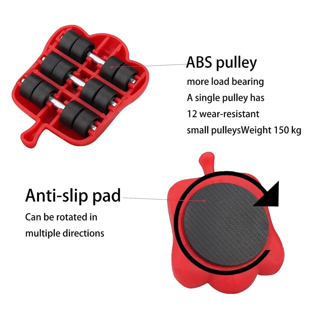 Imagem -05 - Heavy Duty Furniture Lifter Tool Slides e Appliance Rollers Mover Facilmente Sofás e Frigoríficos Mobility Tool 13 Pcs