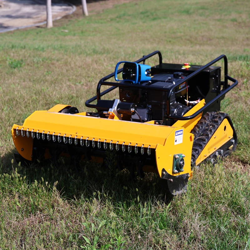 Customized High Quality CE Remote Control flail Mower Farm Garden Lawn Trim Robot Lawn Mower Remote Control Start Remote