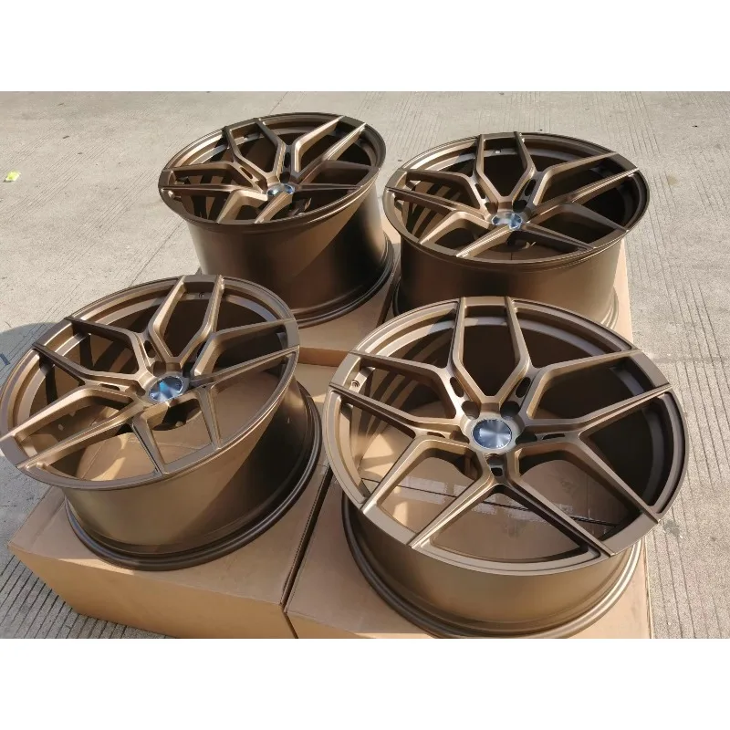 The High Quality 17 18 19 20 21 22 Inch 7.5J~12J 5x112 5x120 5x114.3 5x115 Work Forged Aluminium Wheels RIms