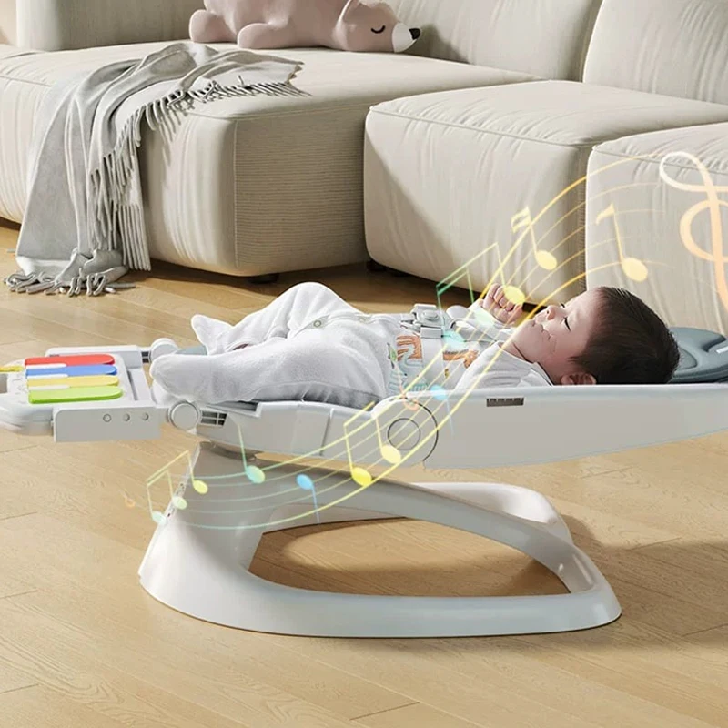 Baby Rocking Chair Baby Soothing Chair Fitness Frame Multifunctional Electric Baby Cradle Infant Reclining Chair With Bluetooth