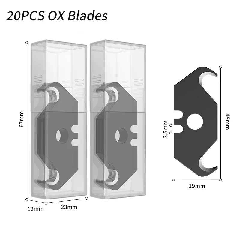 Imagem -06 - Dolphin Hook Knife Blade Placa Acrílica Pvc Plástico Piso Ferramenta de Construção Corte de Chifre Aço do Tapete 10 Pcs
