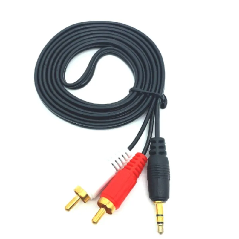 New Cable 3.5mm Jack Aux to 2rca Audio speaker cable aux sound Frequency cable male to male For PC  MP3 DVD CD TV radio Speakers