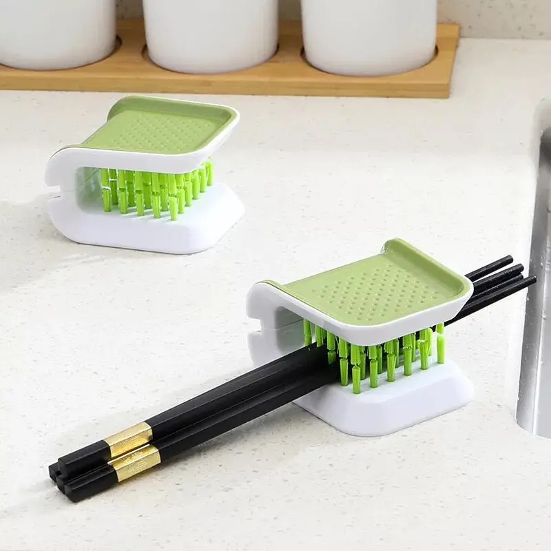 U-shaped cleaning brush for knives, forks, cutlery, chopsticks, brushes