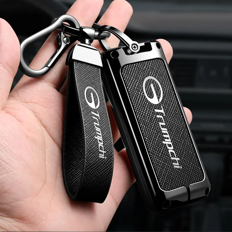 Schutzhülle für Autoschlüssel, passend für GAC Trumpchi GS7, GS8, GM8, GS5, GA6, GM6, aus Zinklegierung und Leder, zum Schutz des Schlüsselgehäuses, Autozubehör. – Detail 11