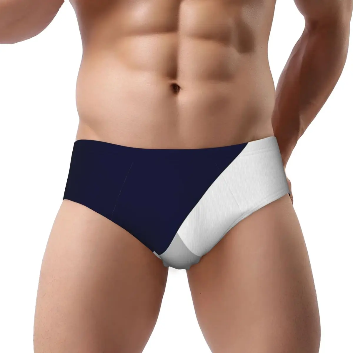 

Tricolor Navy Blue Silver Gray And White Men's Triangle Panties Soft Short Underwear for Homme Man Boyfriend Gifts