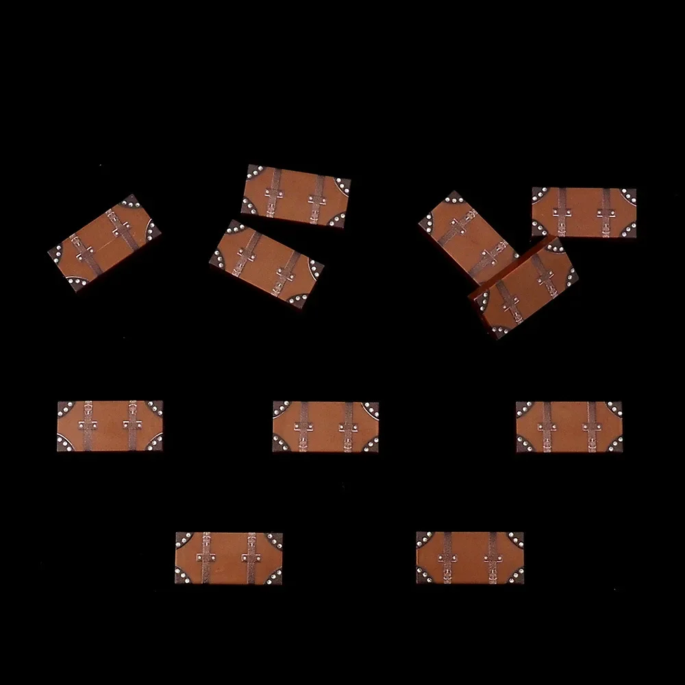 MOC 10PCS Printed Leather Bags 3069 1x2 Office House Bricks  And Boxes Pattern Building Blocks Toys Adults Boys Holiday Gifts