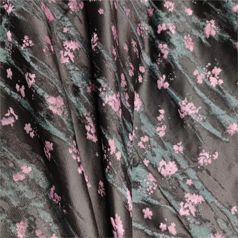 Soft and drape Chinese-style plum blossom jacquard fabric for cheongsams dresses shorts shoes bags