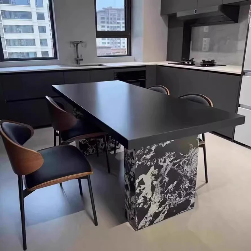 

Cheap Design Black Dining Tables Legs High Eating Space Saving Wooden Dining Tables Modern Luxury Mesa Comedor Furniture Home