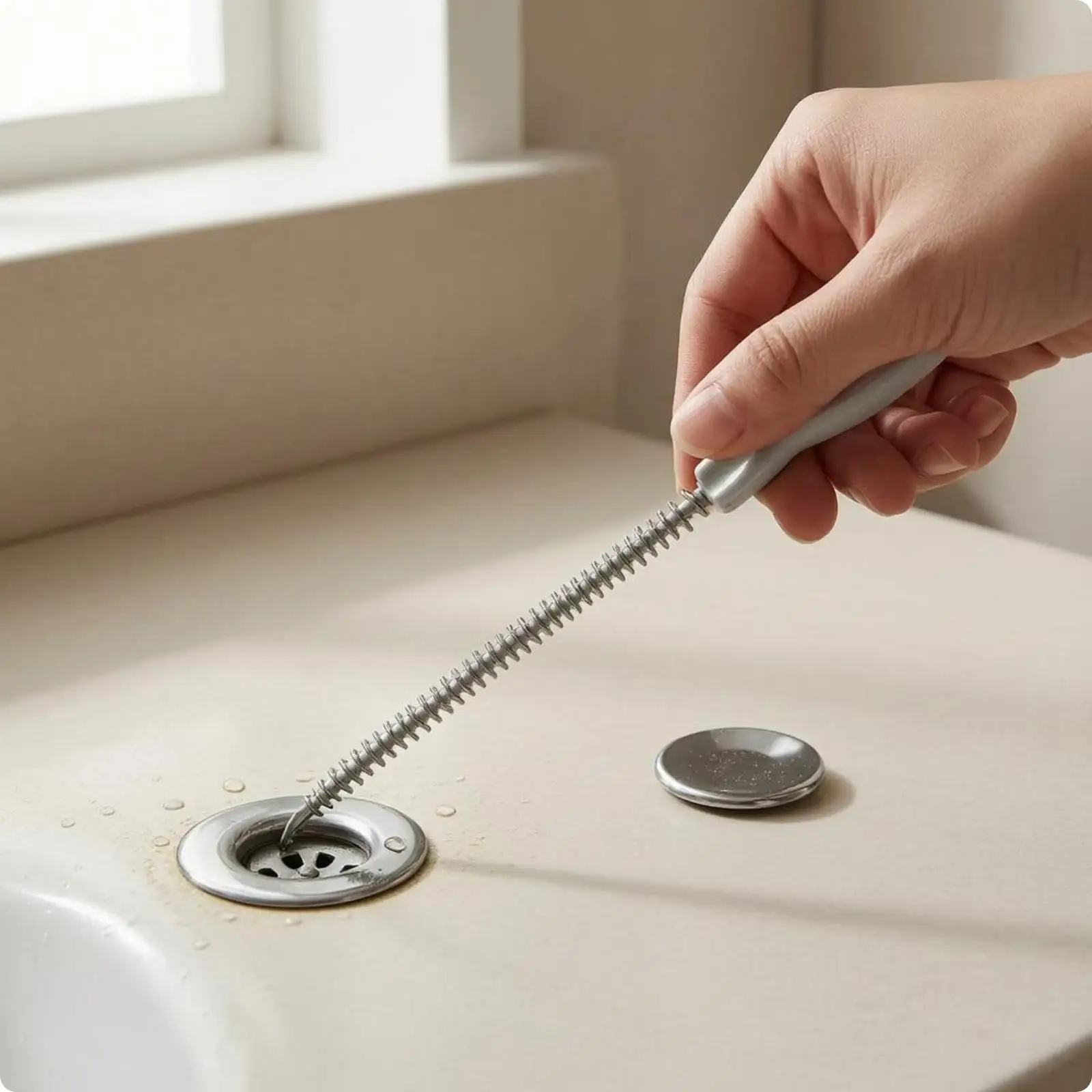PP Nylon Fiber Flexible Drain Cleaning Brush Household Pipe Cleaner Plumbing Rod Bathroom Cleaner for Sinks