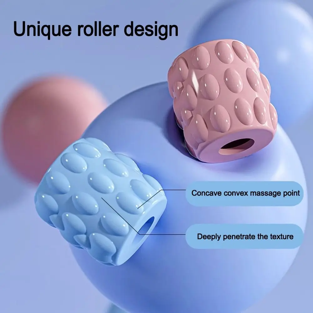 

Portable Three-row Yoga Massage Stick Curved Non Slip Fascia Stick Guasha Massager Tool for Training Muscle Relaxation Body