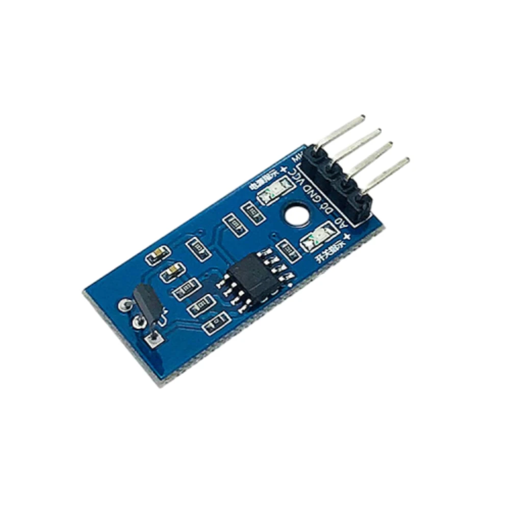 

5PCS DC5V Hall Sensor LM393 Chip Motor Speed Measurement Switch Module 3144 Hall Sensor Module Intelligent Car Accessories