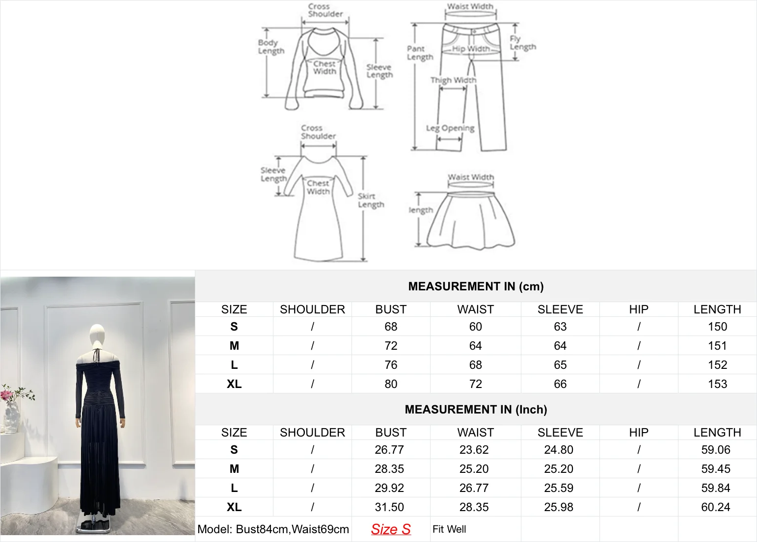فساتين متوسطة الطول بأكمام طويلة على الموضة جديدة لعام 2025 ذات جودة عالية وجذابة كصور #3