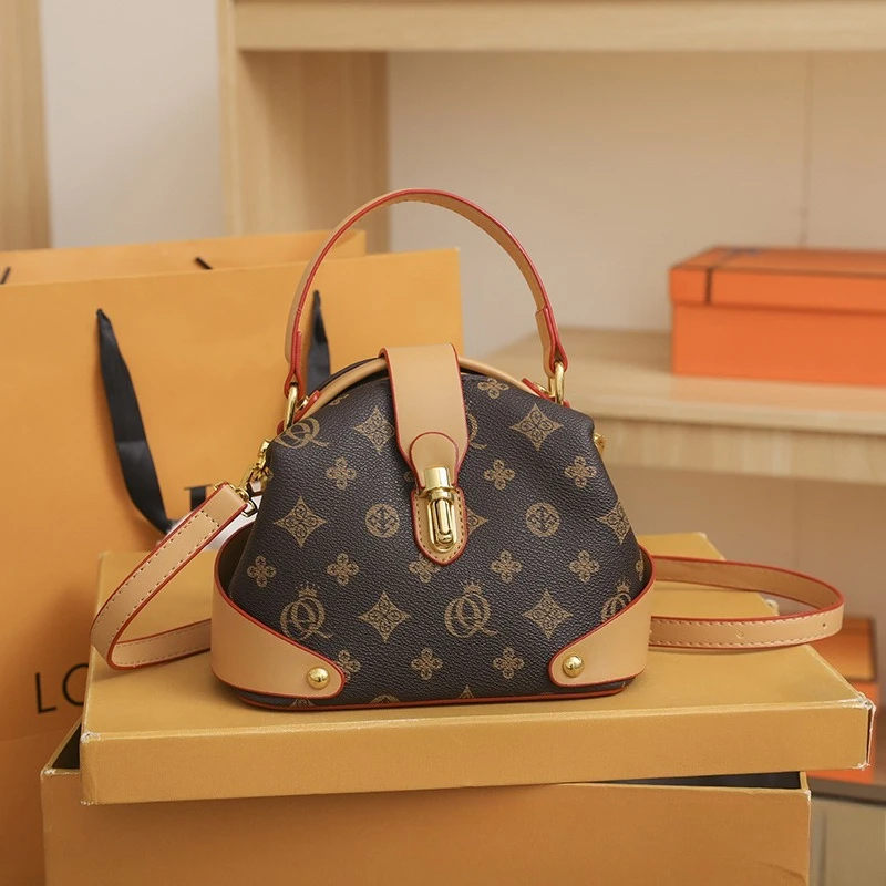 

​2025 New Vintage Print Shoulder Bag for Women, Luxury Tote & Crossbody Purse, Trendy Quilted Designer Handbag