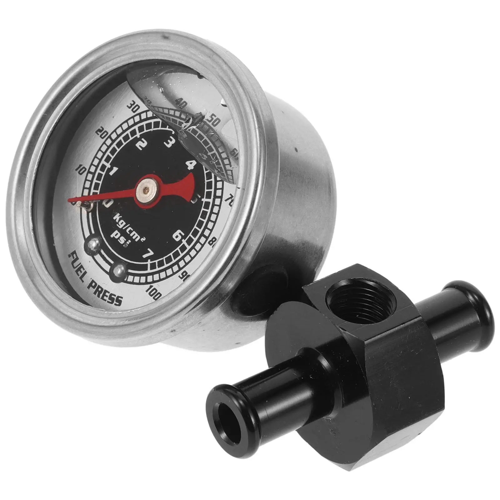 

1Set Aluminum Alloy Fuel Pressure Gauge for Car Oil Pressure Monitoring Mechanical Automotive Replacement Gauge High Durability