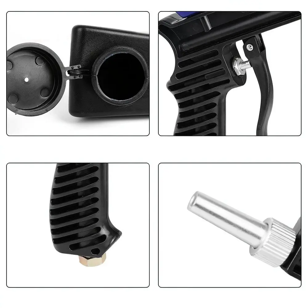 Portable Air Sand Blaster Applicator Japanese Style Plug Handheld Pneumatic Device For Metal Rust Oil Cleaning Maintenance