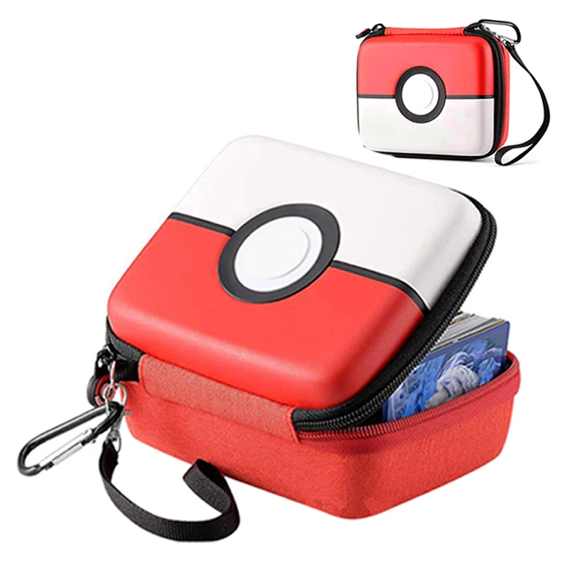 New Pokemon Trading Game Card Storage Box 400 Capacity Collection Card Set Album Pokemon TCG Card Storage Portable Handbag