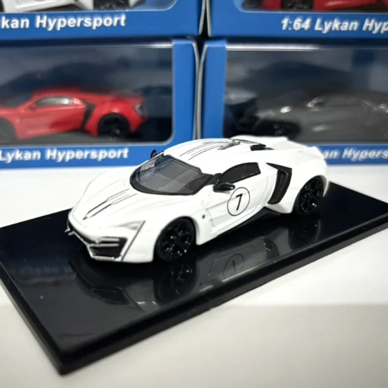 SCA Smallcarart 1:64 Scale Lykan HyperSports Car Alloy Car Model Collection Display Toy Gifts Souvenirs