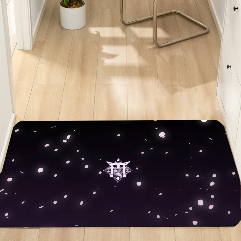 Genshin Modern Home Decoration Accessories Bathroom Carpet for Kitchen Door Mat for Hallway on the Floor Entrance Doormat Custom