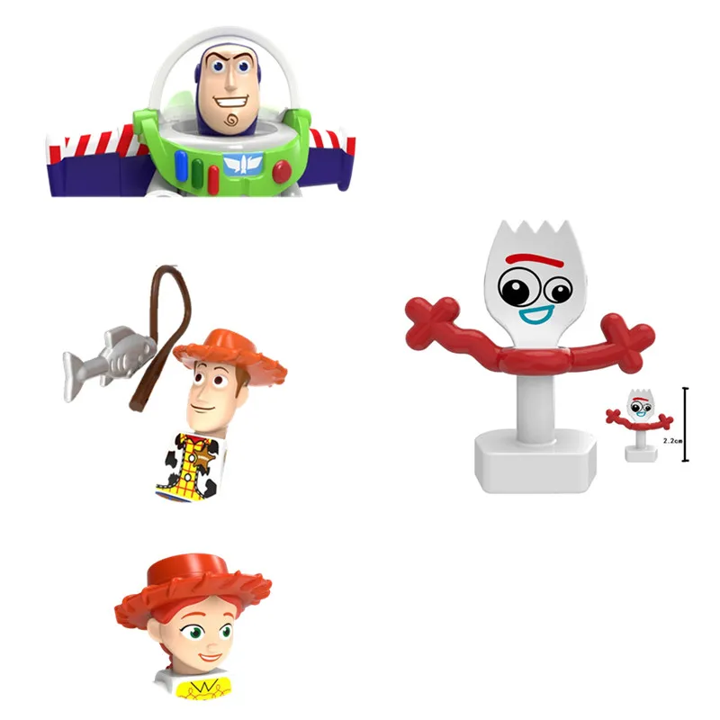 【セール中】Cartoon Anime Characters Alien TV Bricks Dolls Model Building Blocks Enlighten Action Figure Toys Children Gift