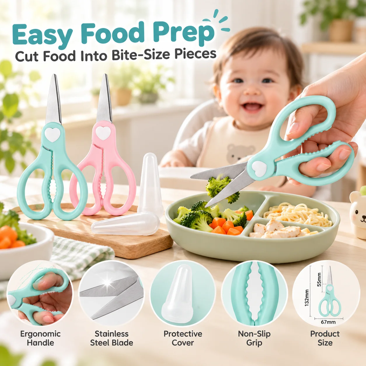 Baby Food Scissors Portable, S - Veggie Baby Food 评论和价格