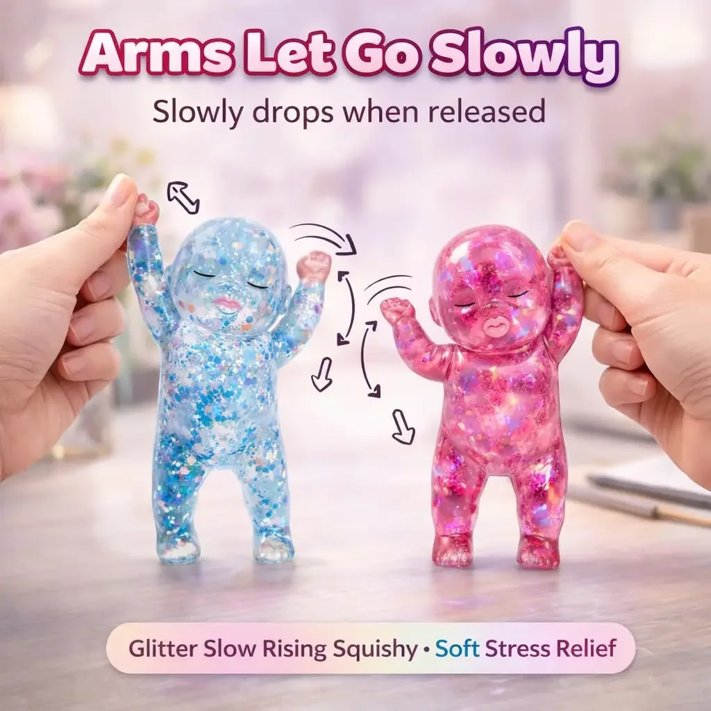 Vivid Sugar Baby Squeeze Toy Squishy Baby Slow Stress Ball Rebound Decompression Toy For Adult Kid Relieve Stress Home Decor image 2