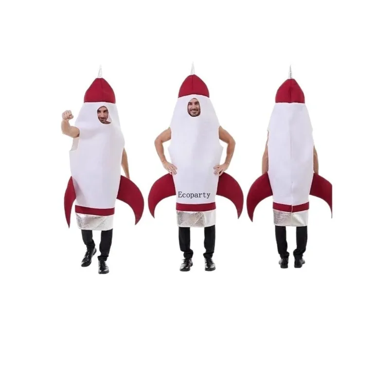 NE Halloween Party Rocket Jumpsuit Bar Fun Cosplay Adult Space Suit Stage Perform Integrated Skirt Birthday Party Funny Clothing view 5