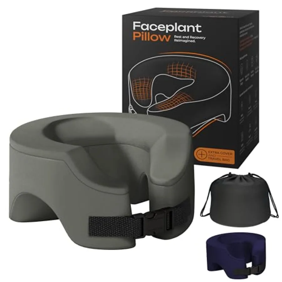 

Подушка для лица вниз с лицом - Регулируемая подушка для сна из пены с эффектом памяти - Подушка для лица вниз после операции глаз - Массажная голова