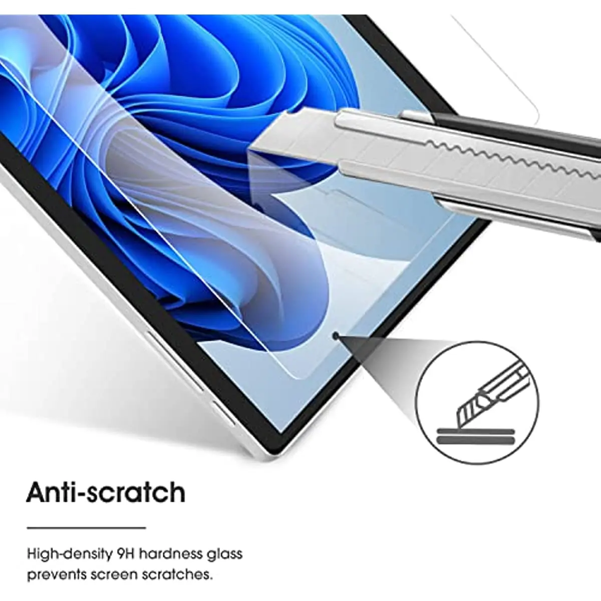 2Pcs Gehärtetem Glas Screen Protector für Microsoft Oberfläche Pro 9 Pro 8 Pro X 13 Zoll Bildschirm Schutz Glas film