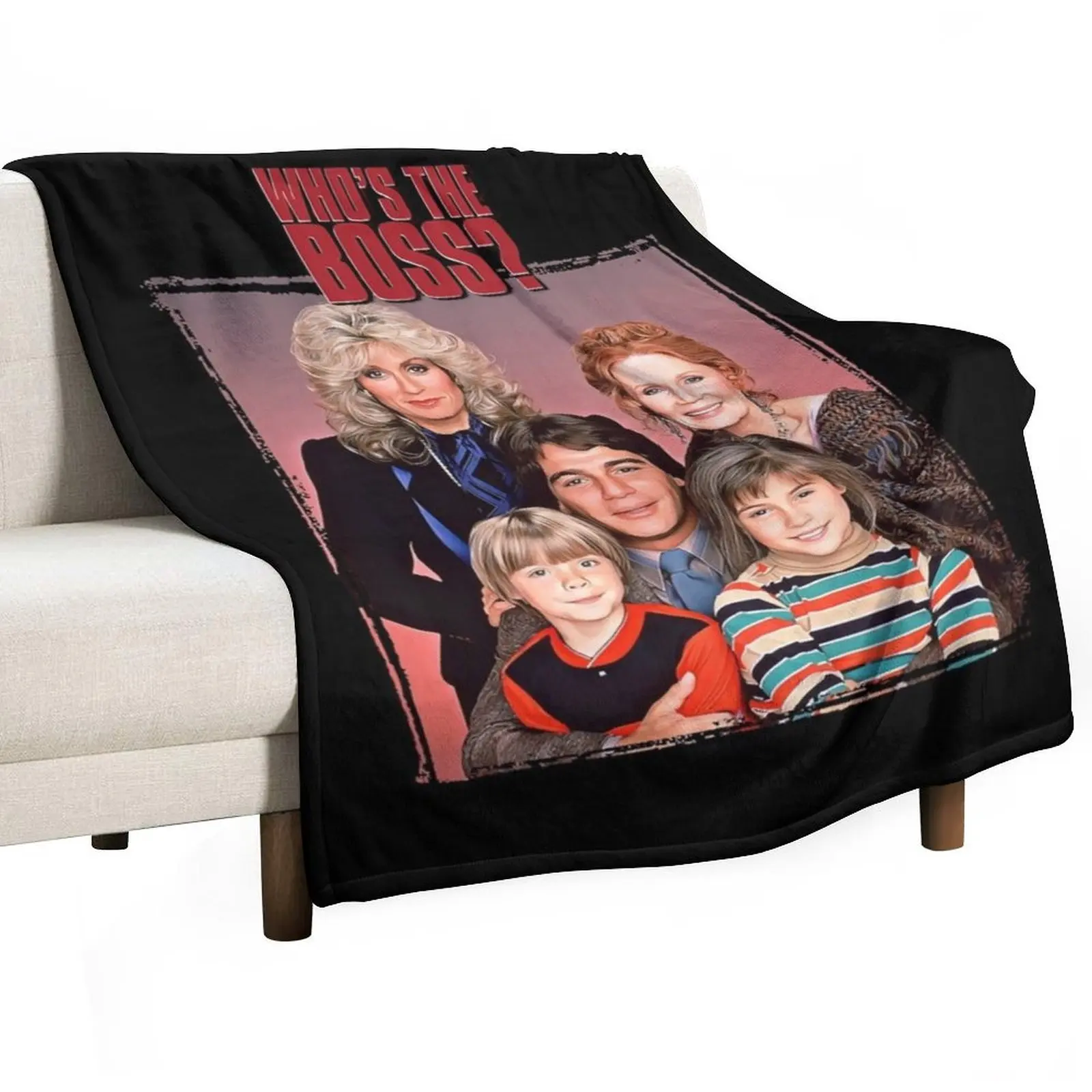 

Music Kids Who'S The Boss Gift Movie Fans Throw Blanket Retros Travel Thin Bed Fashionable Blankets