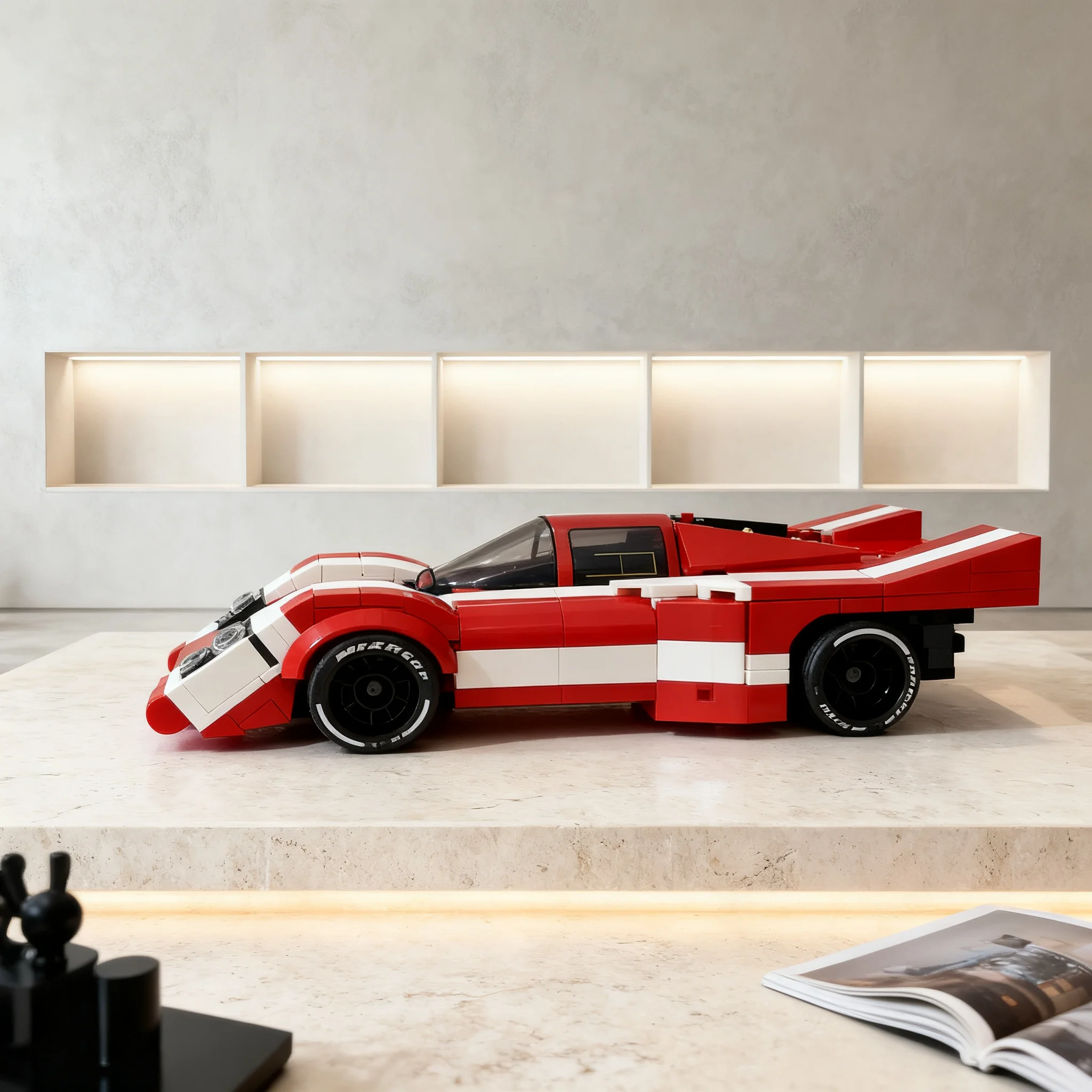 273 pièces MOC City Champions Porsche 917K – Blocs de construction – Cadeau de Noël – Briques de construction à assembler – Collection éducative