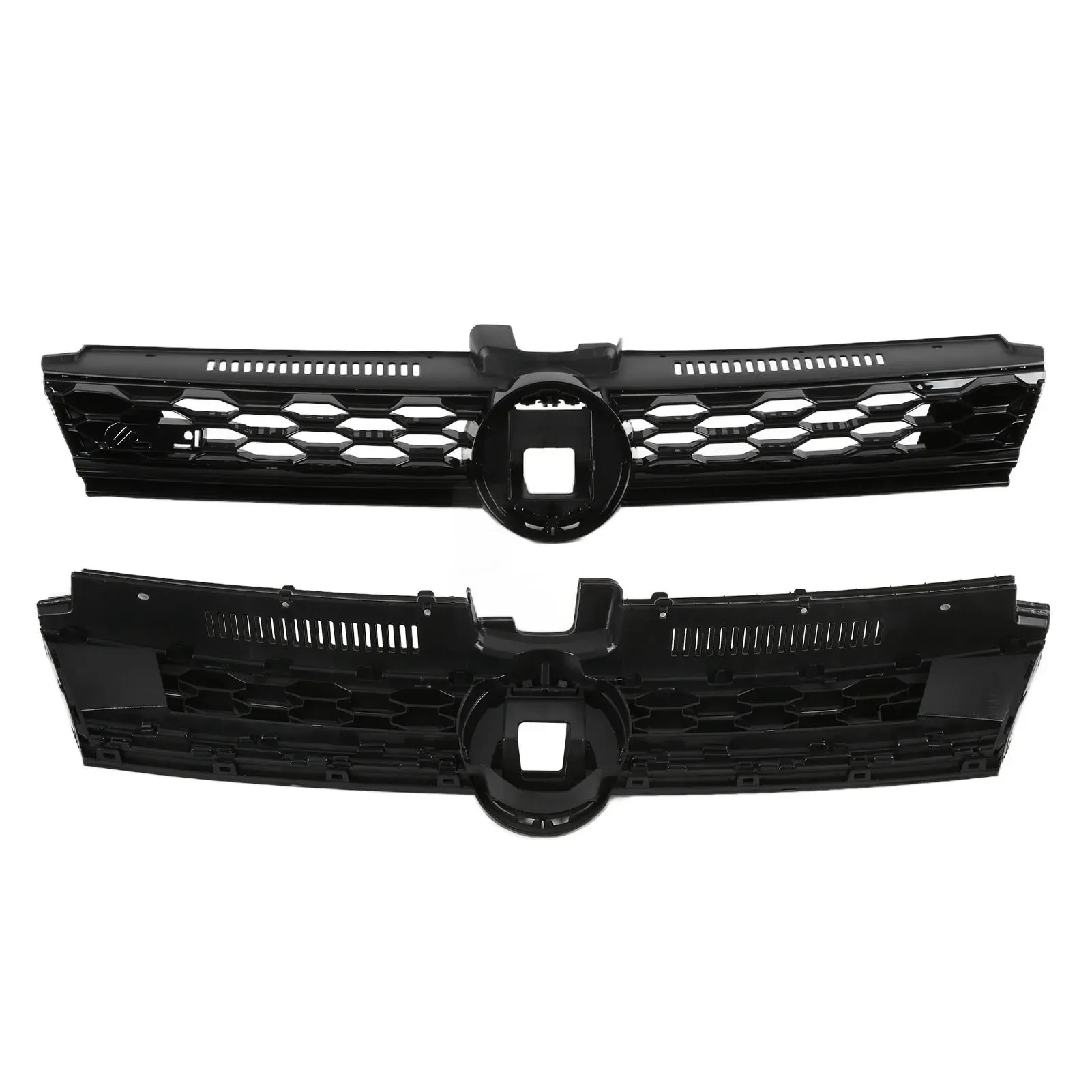 Car Front Bumper Centre Grille For Volkswagen VW MK7.5 2017 2018 2019 2020 Honeycomb Upper Grille Front Racing Grills sporty