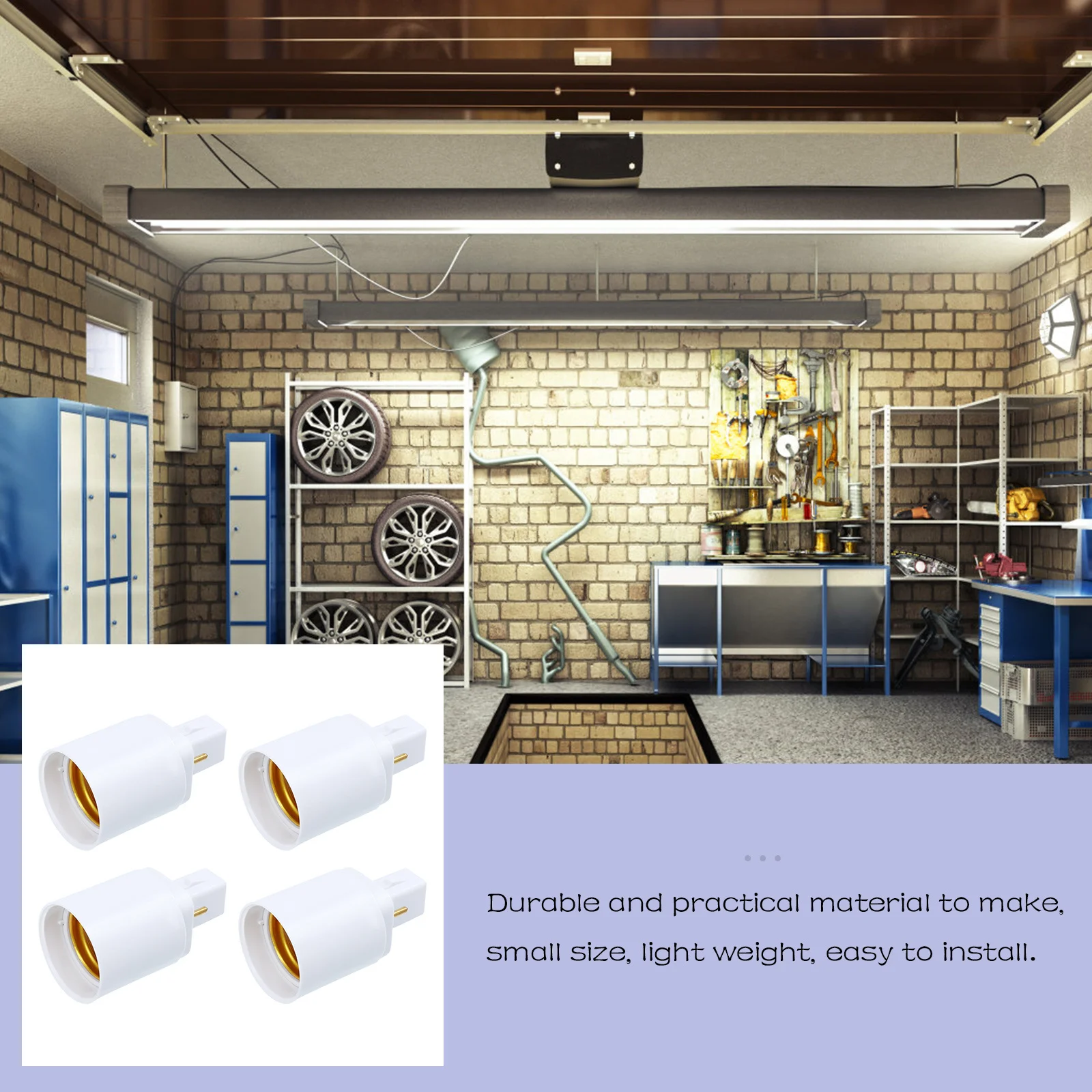 

2 шт. G24D в E27 цоколь лампы, 2-контактный адаптер на ввинчивающий цоколь лампы для светодиодных фонарей, светильник для домашнего офиса, торгового центра