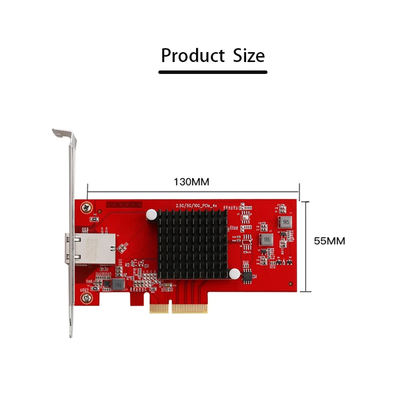 Imagem -06 - Rápido Adaptador de Rede Ethernet 10 Placa de Rede Gigabit Cartão Pcie Rj45 Acessórios de Computador Lan 10000mbps Aqc107 Jogo Chip