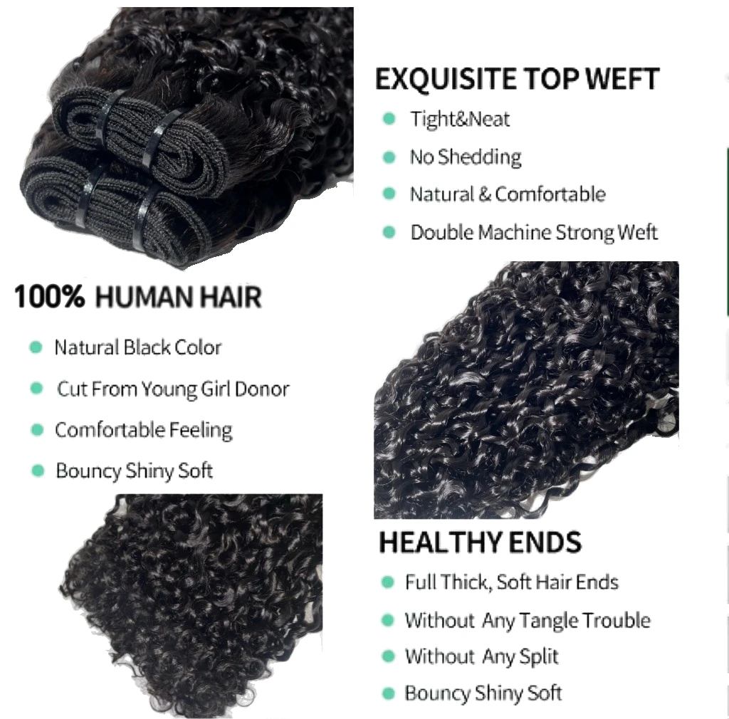 3B3C Burmese Pixie Curly Hair Bundles Virgin Human Hair Burmese Vietnamese Raw Human Hair Extensions Wholesale For Full Head 18A