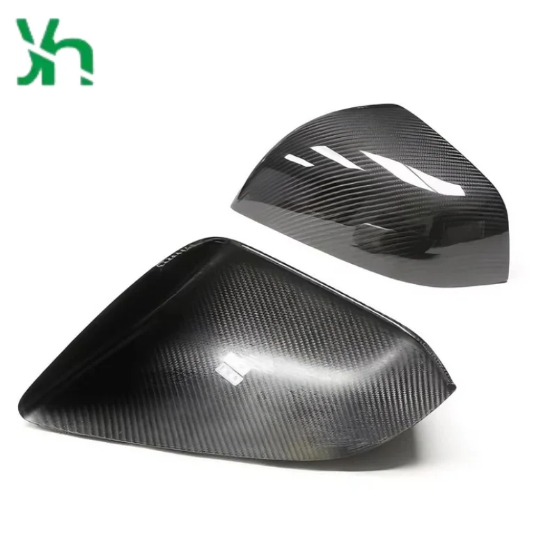 Подходит для Mitsubishi Tesla x2 шт., сухая крышка зеркала из углеродного волокна, украшение, роскошный внешний вид, дизайн