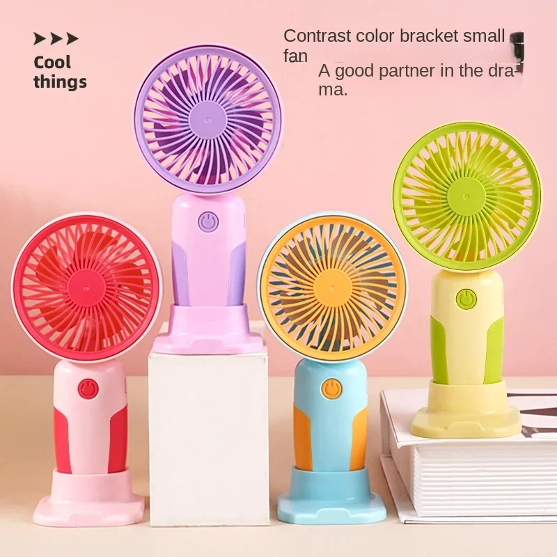 USB mini wind power Handheld Convenient And utra-quiet Fan High Quality protable Student Office cute small Cooling Fans