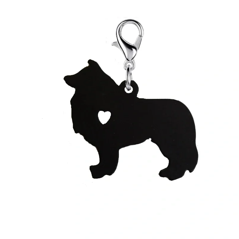 Schnauzer Black Dog Key Chain With 11mm  Plating Lobster Clasp Drawing Effect Fashion Jewelry Keychains Accessories For Women