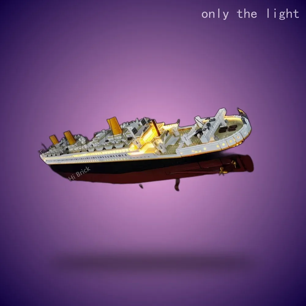 LED lighting kit for Titanic ship compatible with 10294 building block bricks ,only light no model.(only the light) - view 4