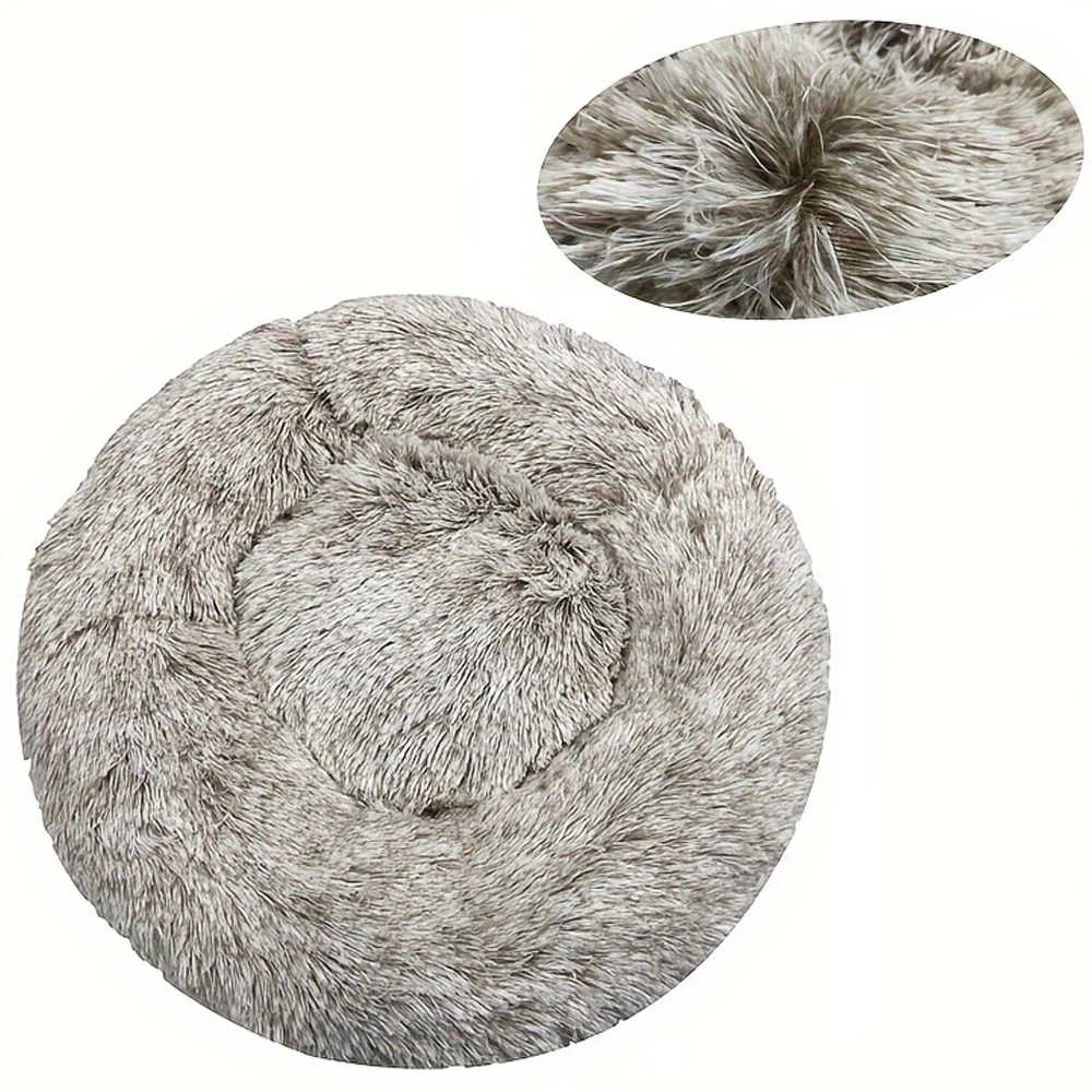 Rond hondenbed Winter warm kattenbed Pluche mand voor hond Wasbaar huisdierbed voor kleine, middelgrote en grote hondenbank Kat