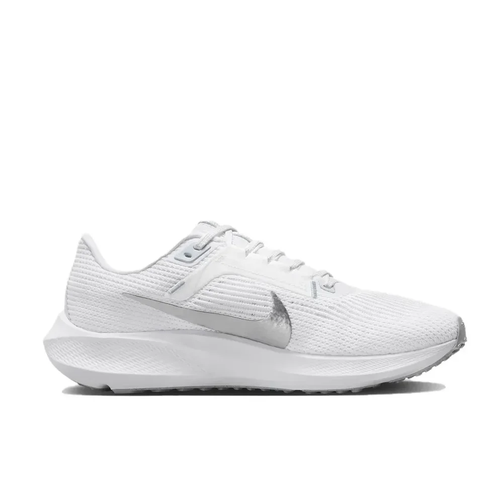 Nike Air Zoom Pegasus 40 Lightweight Breathable Low Top Running Shoes Comfortable Shock Absorption Sneakers White