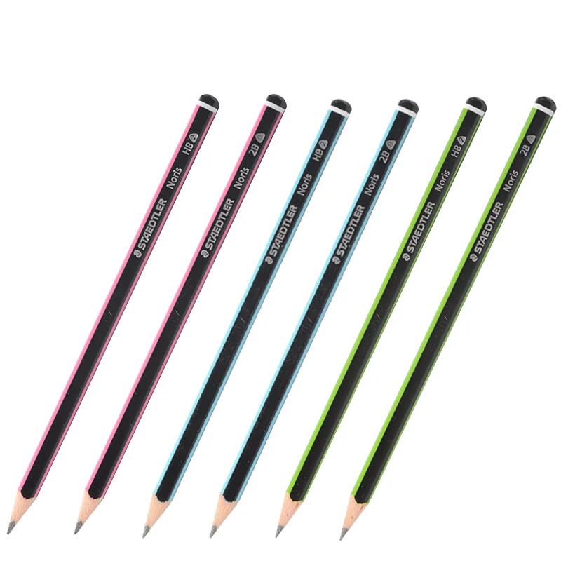 12 pens / box STAEDTLER 118 2B|HB Writing Triangle Pencil Wood Pupil Pencil Office Pencil