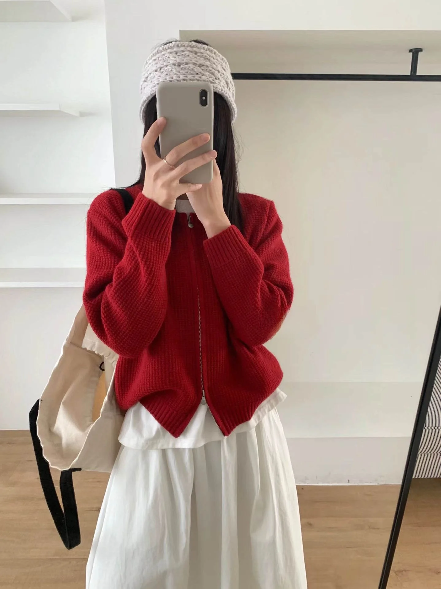 Dongda Gate New Egg round Ne ort Cardigan lavorato a maglia con doppia cerniera Thi Texture Pendolarismo Sle Capispalla caldo da donna