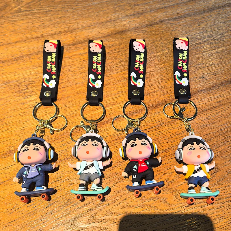 1 قطعة للتلوين شين تشان مفتاح مشبك الكرتون الصليب خلع الملابس مفتاح الهزلي على ظهره التحول الديكور الهدايا #1